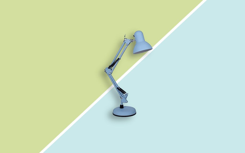 Lámpara de Escritorio Azul